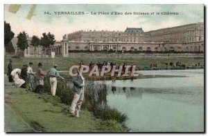 Old Postcard Versailles The room d & # 39eau Swiss and castle