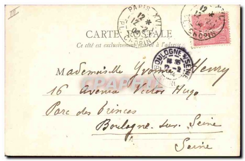 Postcard Old Pool Chateau de Rambouillet Snooker