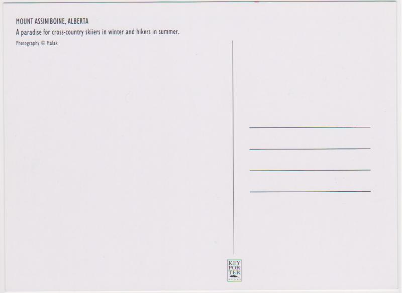 SNOW COVERED MT. ASSINIBOINE ALBERTA