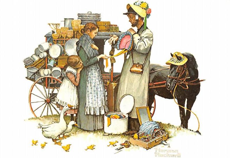 Country Pedlar - Norman Rockwell