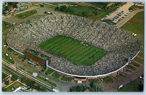 Ann Arbor Michigan MI Postcard University Michigan Stadium c1960 Vintage Antique