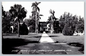 RPPC~Sarasota Florida~Front View Of The Ringling Mansion~Real Photo Postcard