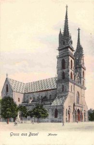 Münster Minster Cathedral Church Switzerland 1907c postcard