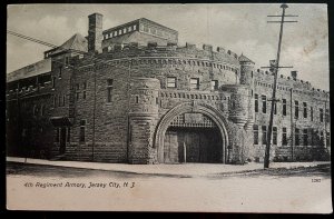 Vintage Postcard 1901-1907 4th Regiment Armory, Jersey City, New Jersey (NJ)