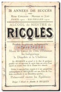 Old Postcard Army Ricqles Advertisement