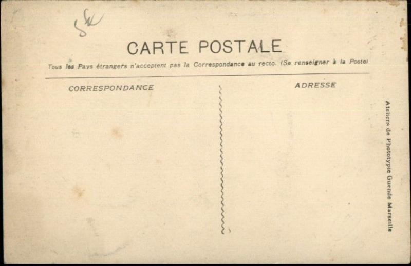 Tananarive Madagascar Native Black Children Expo Cancel 1906 Marseille PC