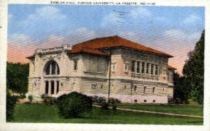 Fowler Hall, Purdue University - La Fayette, Indiana IN  