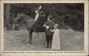 Hollis NH Founding Family History Pageant Pilgrims Reenactment c1910 Postcard
