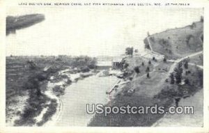 Newman Canal & Fish Hatcheries - Lake Delton, Wisconsin WI Postcard