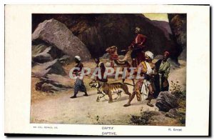 Postcard Old Tiger Camel Captive Ernst