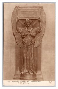 Amor Caritas Bronze Sculpture by Augustus Saint-Gaudens UNP Postcard Z4