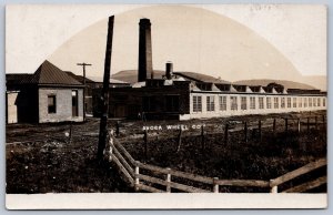 K47/ Avoca New York RPPC Postcard c1910 Avoca Wheel Company Factory 224