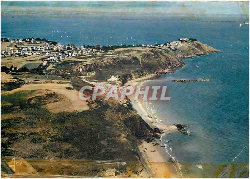 Postcard Modern Brittany Pleneuf Val Andre (C N) La Pointe Pleneuf and beach ...