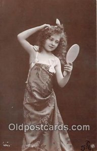 Glamour Woman Writing on back 