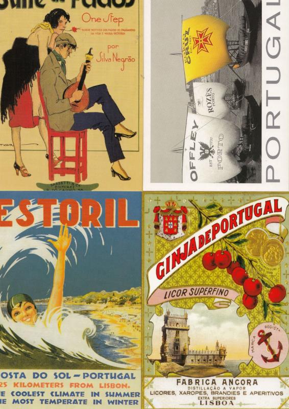 Portugal Alcohol Music Swimming 4x Advertising Poster Postcard s