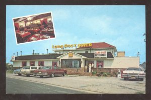 NORTH WILDWOOD NEW JERSEY LAMP POST DINER VINTAGE ADVERTISING POSTCARD NJ