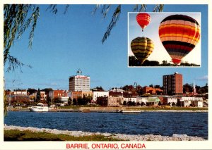 Canada Ontario Barrie Skyline and Hot Air Balloons