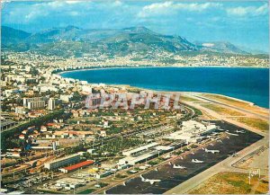 'Modern Postcard Nice Alpes Maritimes General view and the airport of Nice Co...