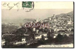 Old Postcard La Turbie Vue Generale Taking Mount Battle