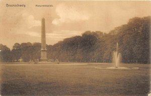 Braunschweig Germany 1908 Postcard Monumentsplatz Posted to San Francisco CA USA