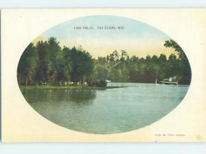 Divided-Back WATER SCENE Eau Claire Wisconsin WI hk3366