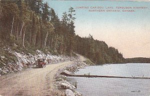 Postcard Caribou Lake Ferugon hwy Ontario Canada
