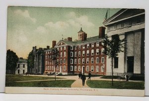 Providence Rhode Island Back Campus Brown University UDB Postcard G8