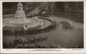 Coronation Procession 1911 Real Photo Postcard Special Stamp & Cancel 