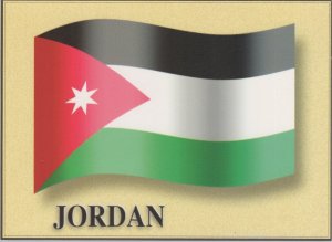 Jordan Postcard - Flags, The Hashemite Kingdom of Jordan Flag  RR21462
