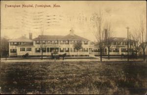 Framingham MA Hospital c1910 Postcard
