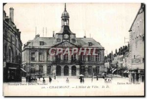 Old Postcard Chaumont The Hotel de Ville