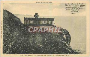 Old Postcard St Malo Grand Le Tombeau de Chateaubriand