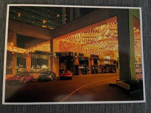 Maxim Casino Hotel valet night lights Las Vegas Nevada Unused 4x6 Postcard