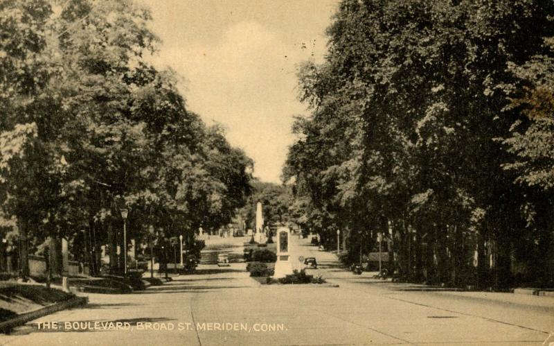 CT - Meriden.  The Boulevard, Broad Street