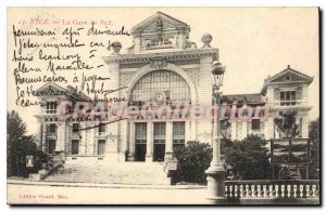 Postcard Old Nice South Station