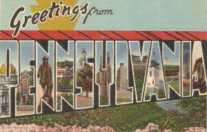 \Greetings from Pelsylvania\ Nice American postcard