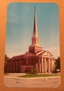 VINT POSTCARD UNUSED COLLEGE AVENUE METHODIST CHURCH, MUNCIE, INDIANA