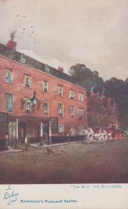 The Bull Inn Rochester Rowntrees Confectioners Old Postcard