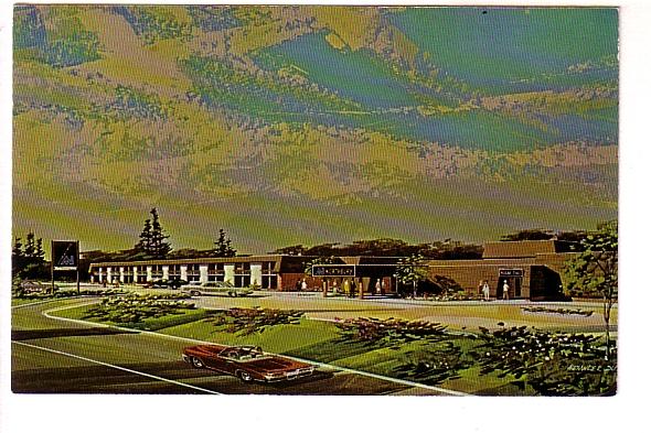 Very Nice Artist's Rendition of Northbury Hotel, Sudbury, Ontario, with 50's ...