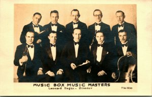 RPPC Music Box Masters Band Named Subjects Leonard Hagen Postcard UNP T19