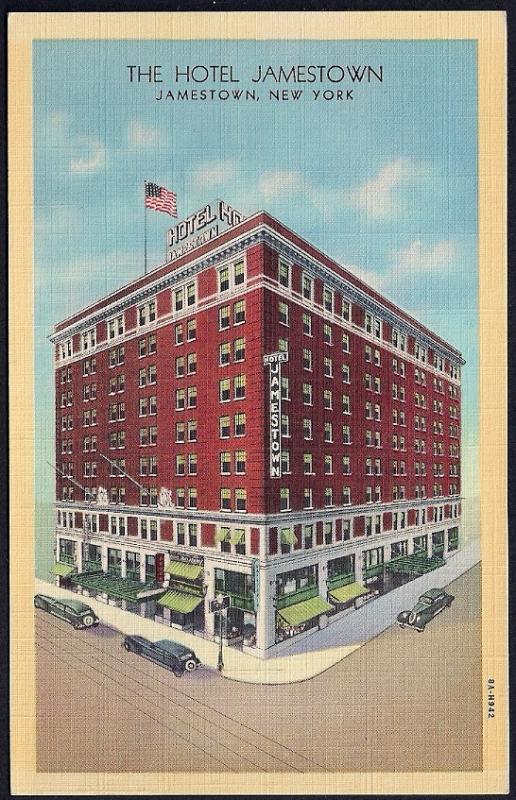 Hotel Jamestown Jamestown NY unused c1938