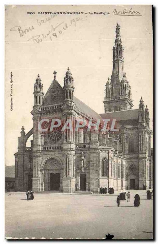 Old Postcard Sainte Anne D & # 39Auray Basilica