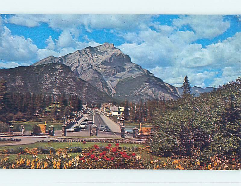 Pre-1980 TOWN VIEW SCENE Banff Alberta AB p9340