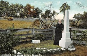 LPS60 EXCELSIOR SPRINGS Missouri Jesse James Grave Postcard