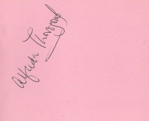 Alfreda Thoroughgood Ballerina Ballet Old Signed Autograph
