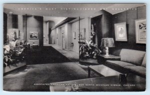CHICAGO, IL Illinois~ Associated American ARTISTS GALLERY c1940s Postcard 