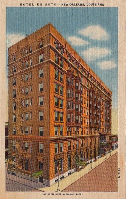 Postcard Hotel de Soto New Orleans Louisiana LA