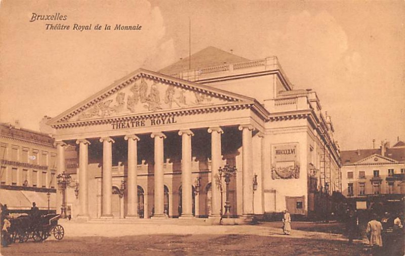 Theatre Royal de la Monnaie Bruxelles Belgium Unused 