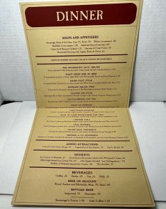 Vintage 1970s The Sovereign at Queen's Tower Dinner Menu Cincinnati OH