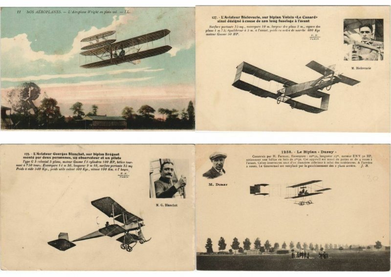 EARLY AVIATION AIRCRAFT ALL BIPLAN 33 CPA Pre-1930 (L4393)